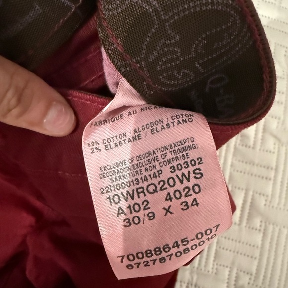 Men's Red Jeans - Picture 2 of 3